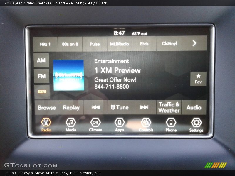 Sting-Gray / Black 2020 Jeep Grand Cherokee Upland 4x4