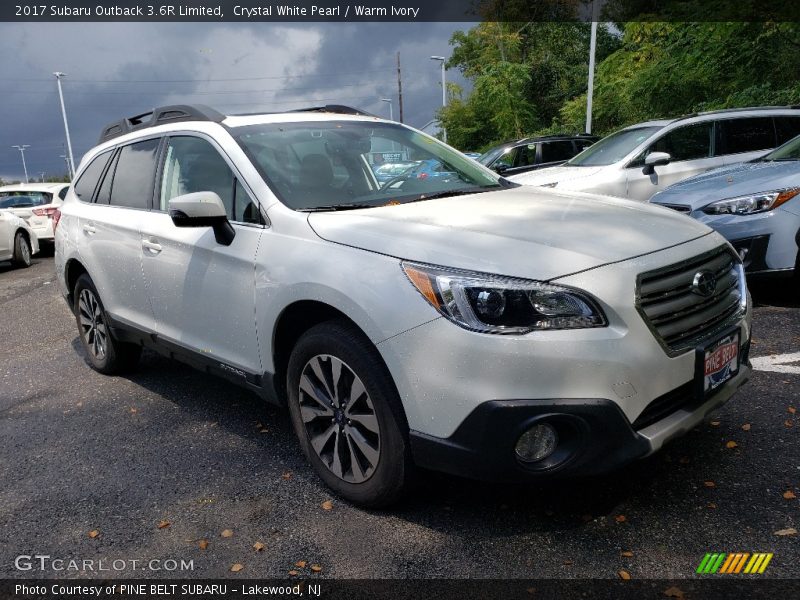 Crystal White Pearl / Warm Ivory 2017 Subaru Outback 3.6R Limited