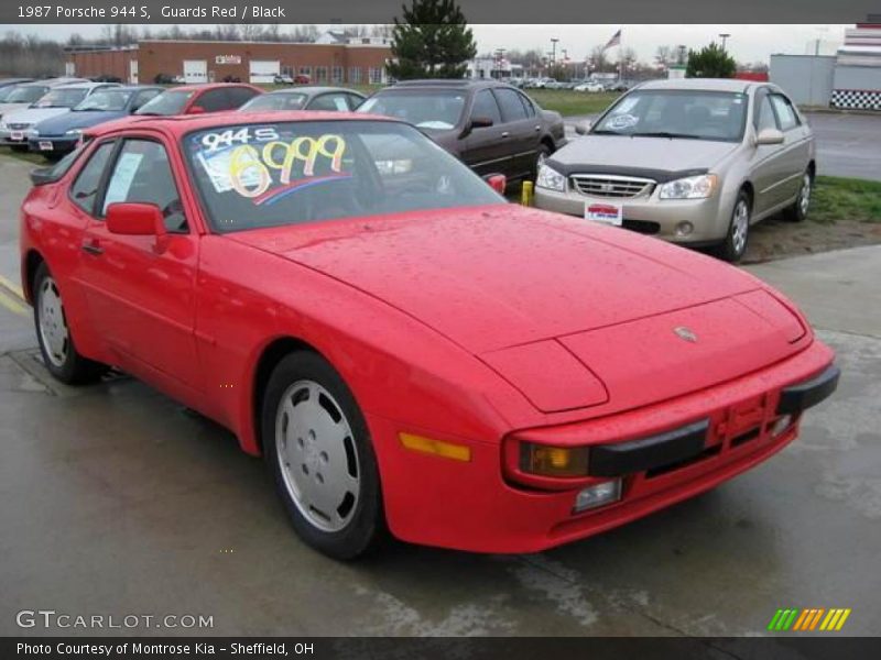 Guards Red / Black 1987 Porsche 944 S