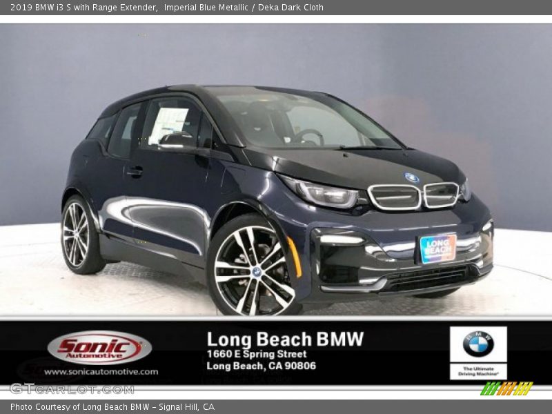 Imperial Blue Metallic / Deka Dark Cloth 2019 BMW i3 S with Range Extender