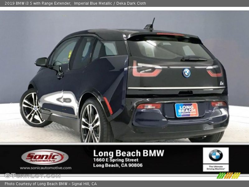 Imperial Blue Metallic / Deka Dark Cloth 2019 BMW i3 S with Range Extender