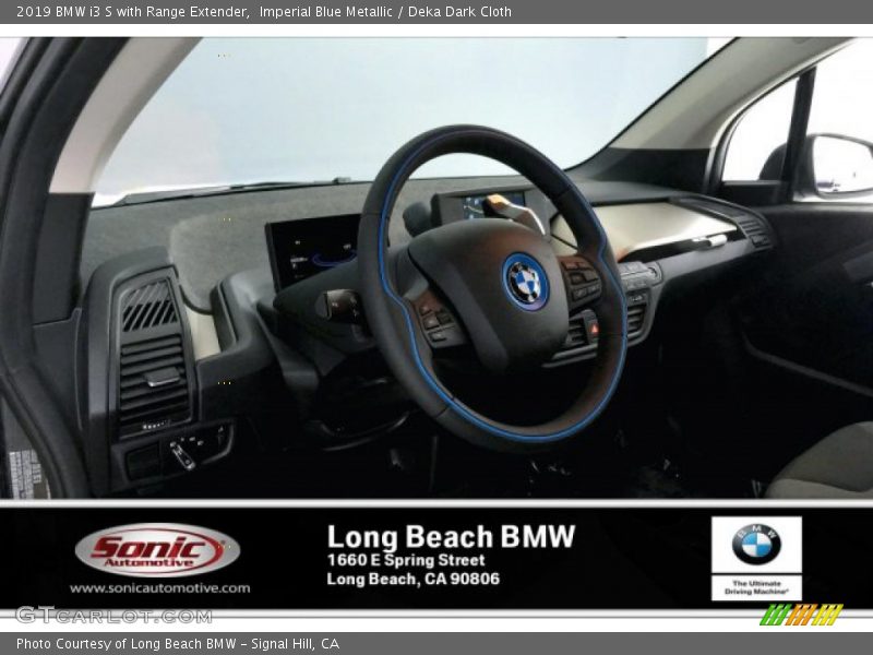 Imperial Blue Metallic / Deka Dark Cloth 2019 BMW i3 S with Range Extender