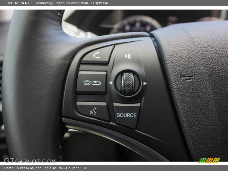 Platinum White Pearl / Espresso 2020 Acura MDX Technology