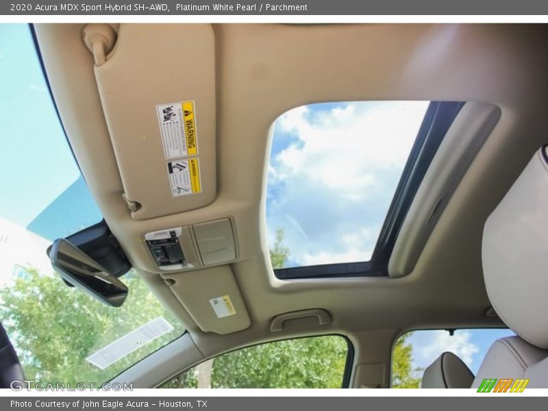 Sunroof of 2020 MDX Sport Hybrid SH-AWD