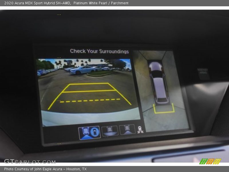 Platinum White Pearl / Parchment 2020 Acura MDX Sport Hybrid SH-AWD