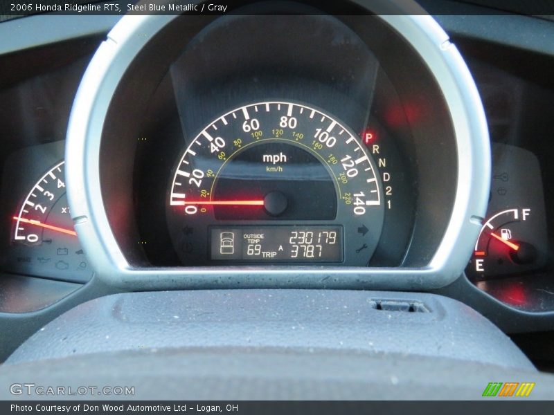 Steel Blue Metallic / Gray 2006 Honda Ridgeline RTS