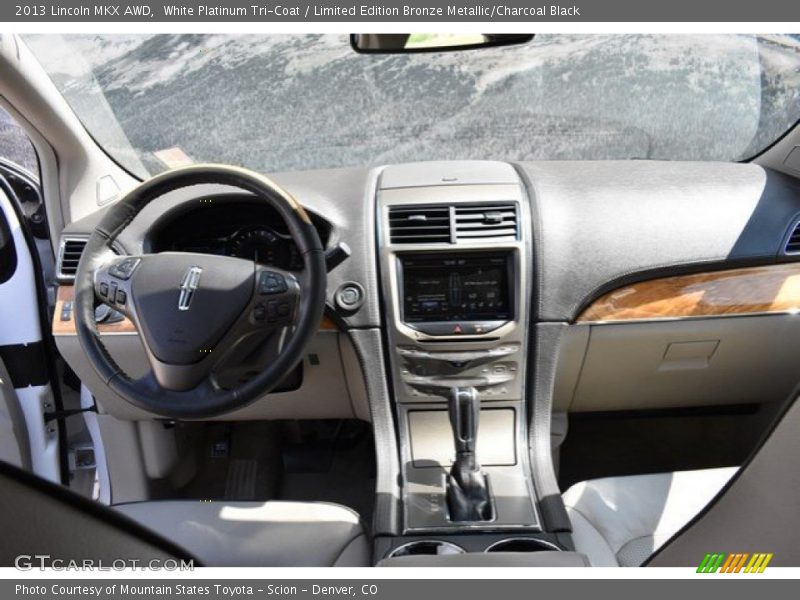White Platinum Tri-Coat / Limited Edition Bronze Metallic/Charcoal Black 2013 Lincoln MKX AWD