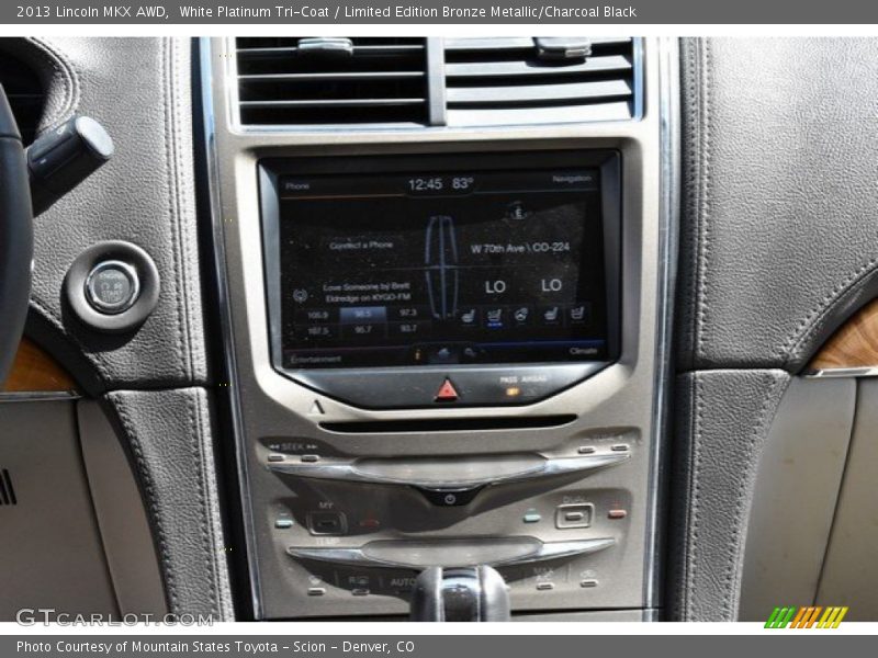 White Platinum Tri-Coat / Limited Edition Bronze Metallic/Charcoal Black 2013 Lincoln MKX AWD