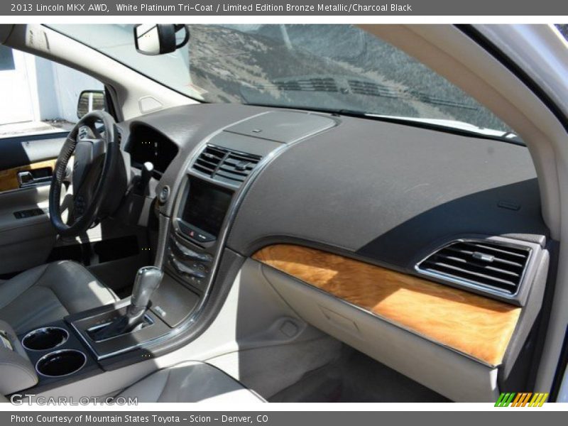 White Platinum Tri-Coat / Limited Edition Bronze Metallic/Charcoal Black 2013 Lincoln MKX AWD