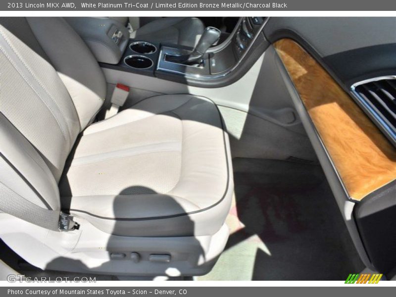 White Platinum Tri-Coat / Limited Edition Bronze Metallic/Charcoal Black 2013 Lincoln MKX AWD