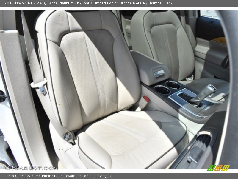 White Platinum Tri-Coat / Limited Edition Bronze Metallic/Charcoal Black 2013 Lincoln MKX AWD