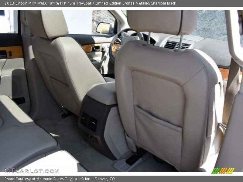 White Platinum Tri-Coat / Limited Edition Bronze Metallic/Charcoal Black 2013 Lincoln MKX AWD
