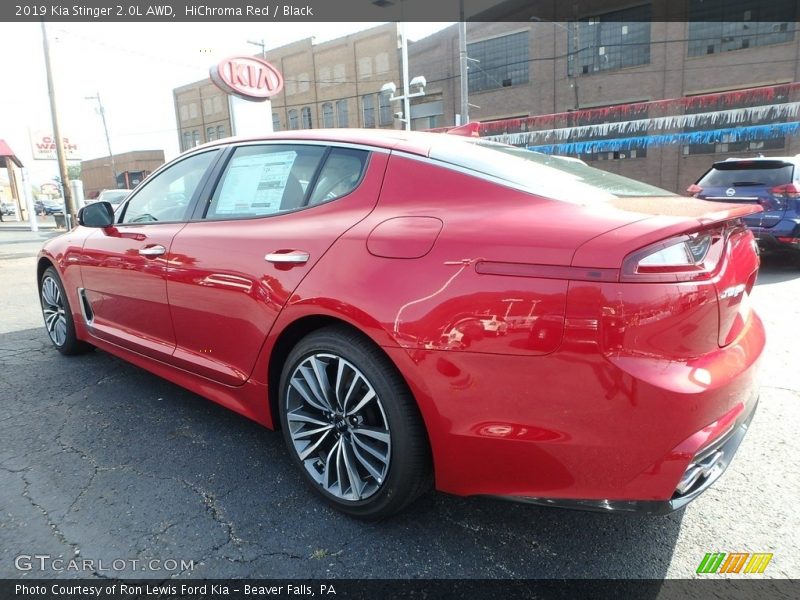 HiChroma Red / Black 2019 Kia Stinger 2.0L AWD