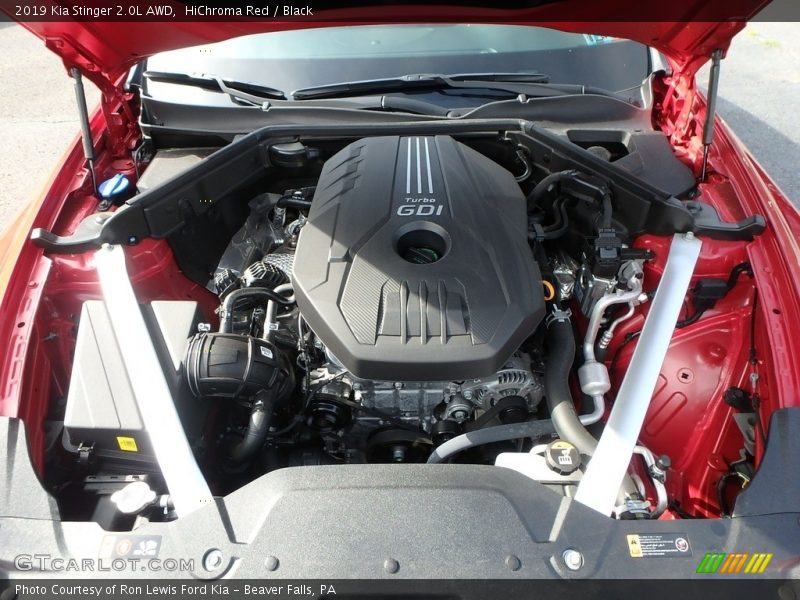  2019 Stinger 2.0L AWD Engine - 2.0 Liter GDI Turbocharged DOHC 16-Valve CVVT 4 Cylinder