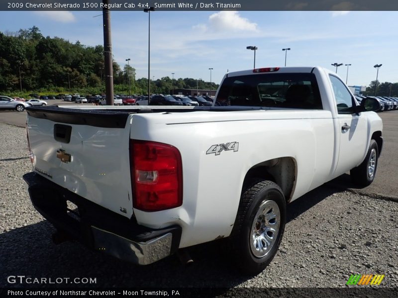 Summit White / Dark Titanium 2009 Chevrolet Silverado 1500 Regular Cab 4x4