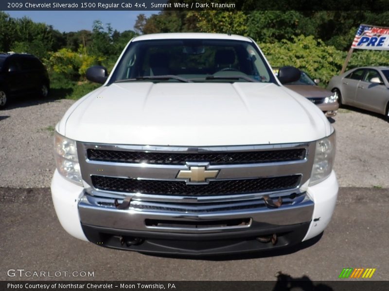 Summit White / Dark Titanium 2009 Chevrolet Silverado 1500 Regular Cab 4x4