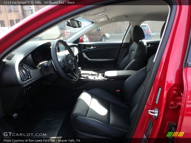 Front Seat of 2019 Stinger 2.0L AWD