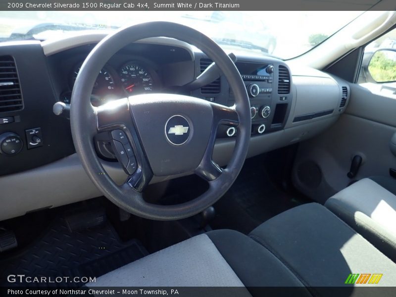 Summit White / Dark Titanium 2009 Chevrolet Silverado 1500 Regular Cab 4x4