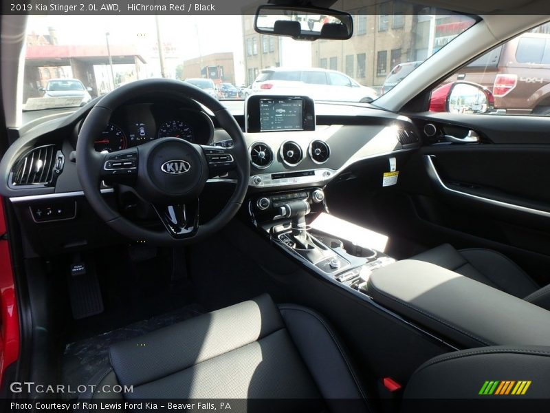 Front Seat of 2019 Stinger 2.0L AWD