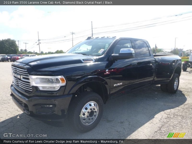  2019 3500 Laramie Crew Cab 4x4 Diamond Black Crystal Pearl