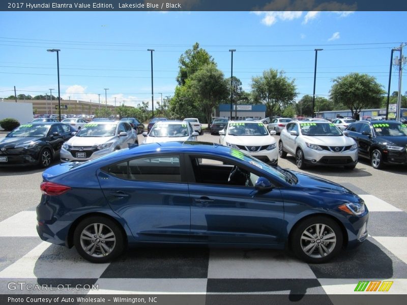 Lakeside Blue / Black 2017 Hyundai Elantra Value Edition