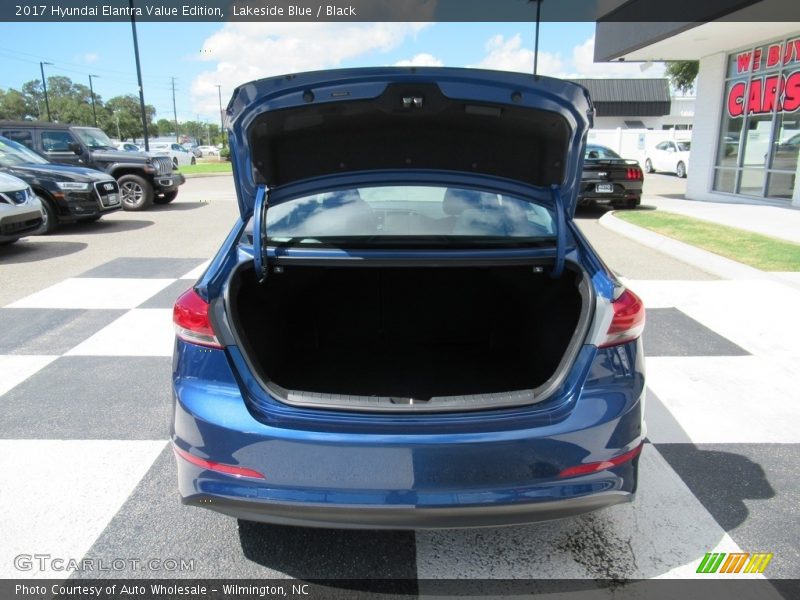 Lakeside Blue / Black 2017 Hyundai Elantra Value Edition