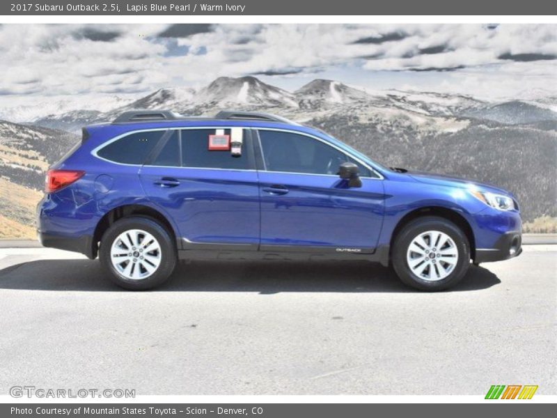 Lapis Blue Pearl / Warm Ivory 2017 Subaru Outback 2.5i