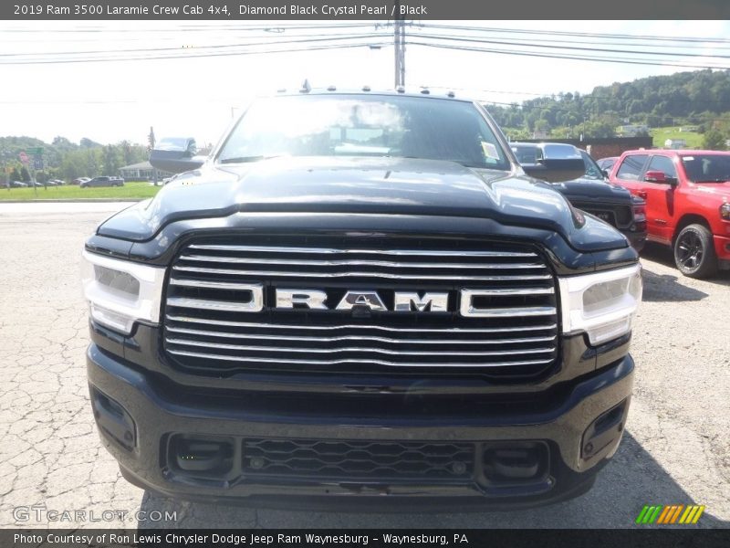 Diamond Black Crystal Pearl / Black 2019 Ram 3500 Laramie Crew Cab 4x4