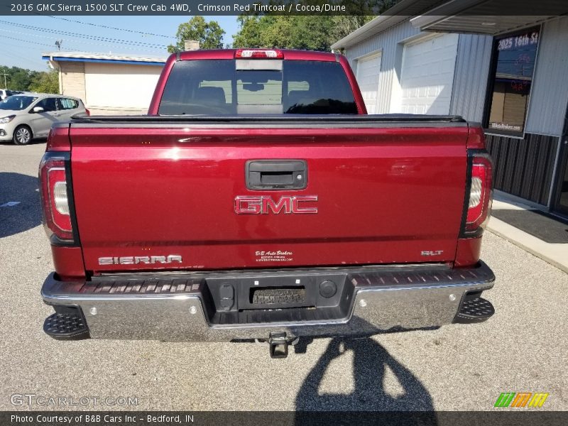 Crimson Red Tintcoat / Cocoa/Dune 2016 GMC Sierra 1500 SLT Crew Cab 4WD