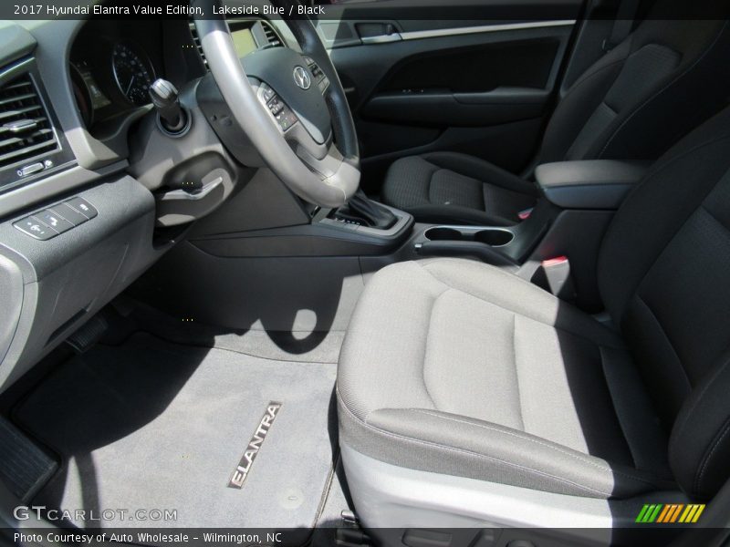 Lakeside Blue / Black 2017 Hyundai Elantra Value Edition