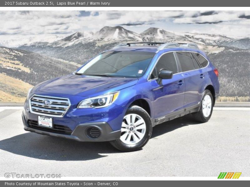 Lapis Blue Pearl / Warm Ivory 2017 Subaru Outback 2.5i