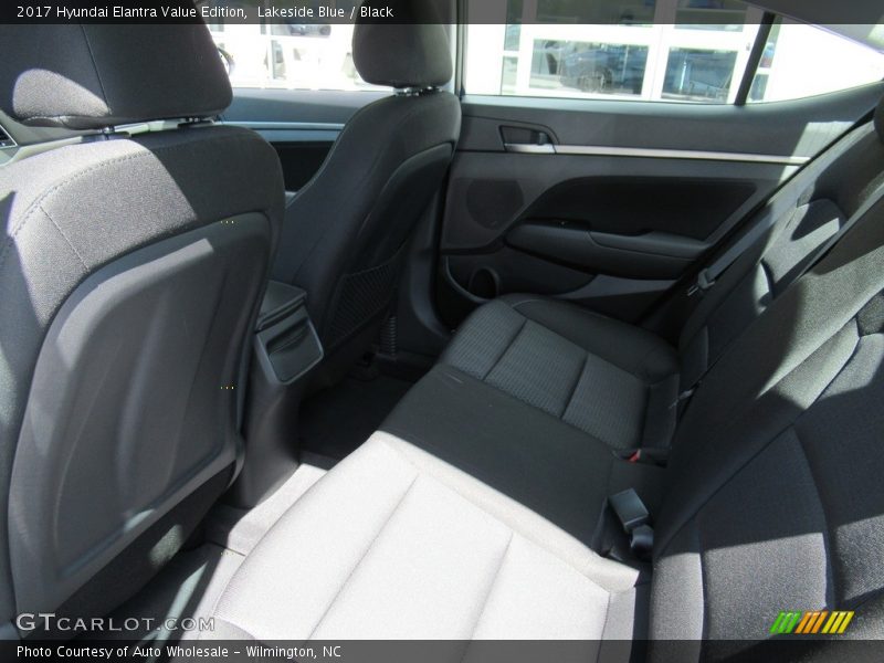 Lakeside Blue / Black 2017 Hyundai Elantra Value Edition