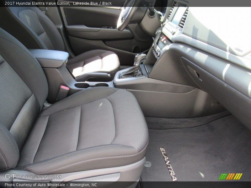 Lakeside Blue / Black 2017 Hyundai Elantra Value Edition
