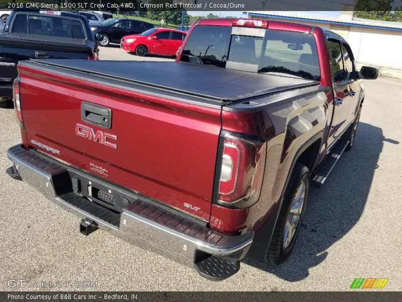 Crimson Red Tintcoat / Cocoa/Dune 2016 GMC Sierra 1500 SLT Crew Cab 4WD