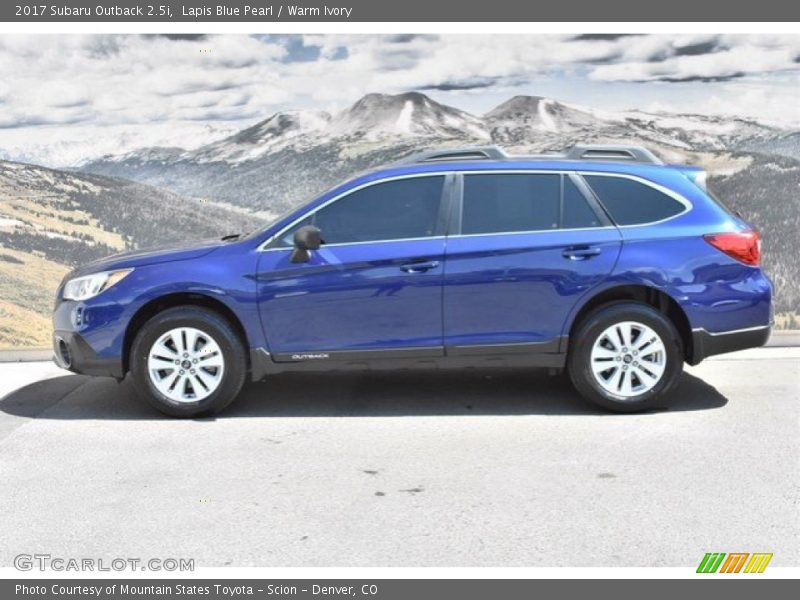 Lapis Blue Pearl / Warm Ivory 2017 Subaru Outback 2.5i