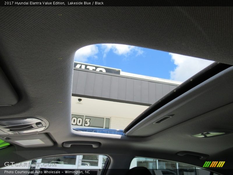 Lakeside Blue / Black 2017 Hyundai Elantra Value Edition