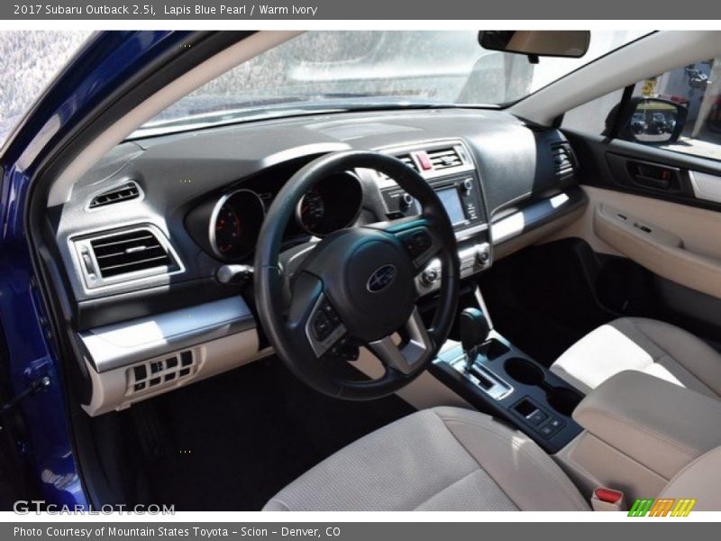 Lapis Blue Pearl / Warm Ivory 2017 Subaru Outback 2.5i