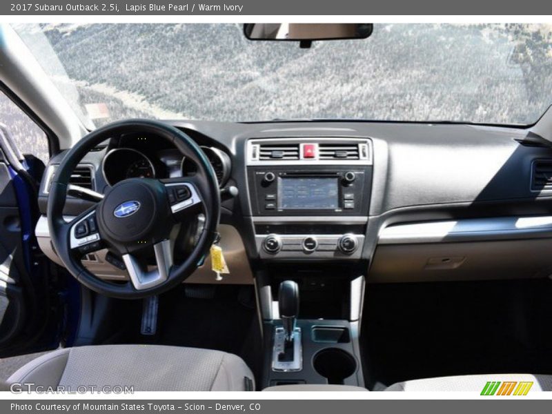 Lapis Blue Pearl / Warm Ivory 2017 Subaru Outback 2.5i