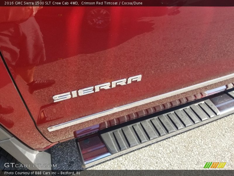 Crimson Red Tintcoat / Cocoa/Dune 2016 GMC Sierra 1500 SLT Crew Cab 4WD