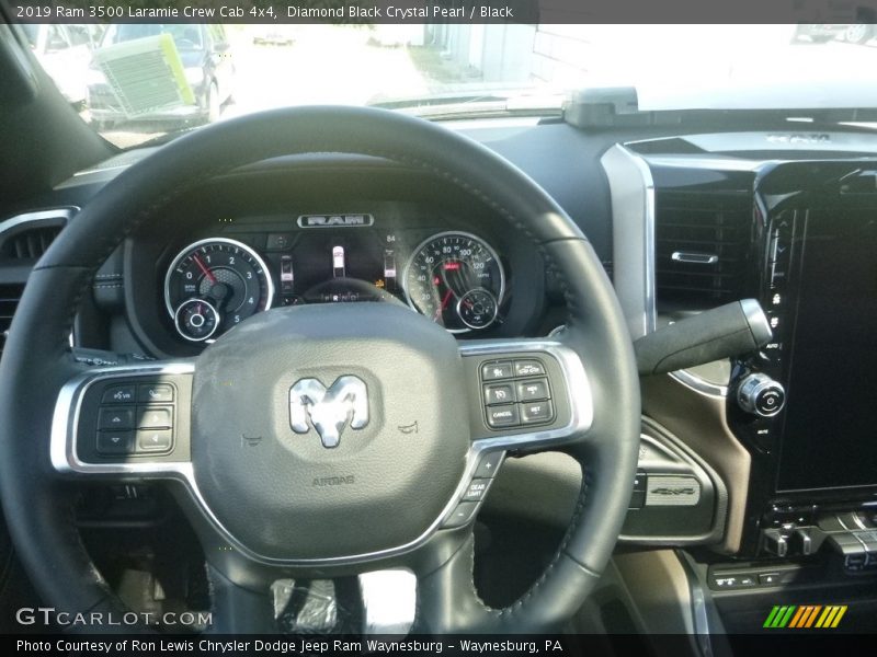 Diamond Black Crystal Pearl / Black 2019 Ram 3500 Laramie Crew Cab 4x4