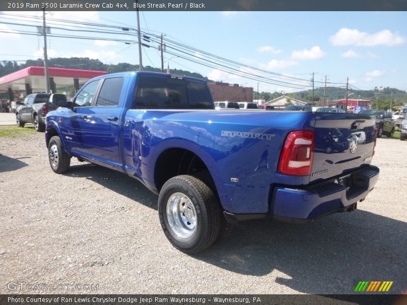Blue Streak Pearl / Black 2019 Ram 3500 Laramie Crew Cab 4x4