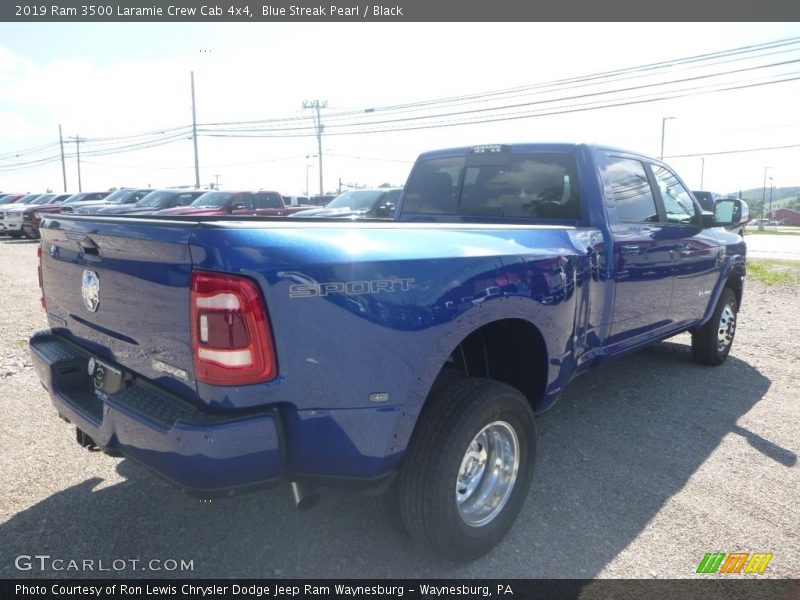 Blue Streak Pearl / Black 2019 Ram 3500 Laramie Crew Cab 4x4