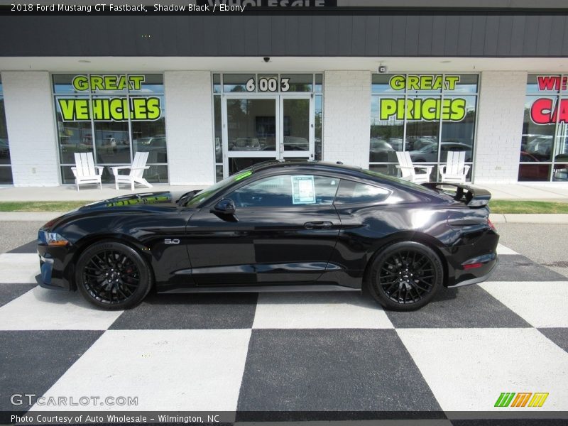 Shadow Black / Ebony 2018 Ford Mustang GT Fastback