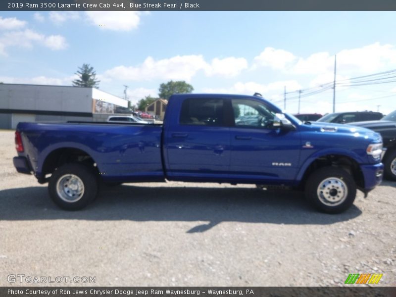 Blue Streak Pearl / Black 2019 Ram 3500 Laramie Crew Cab 4x4
