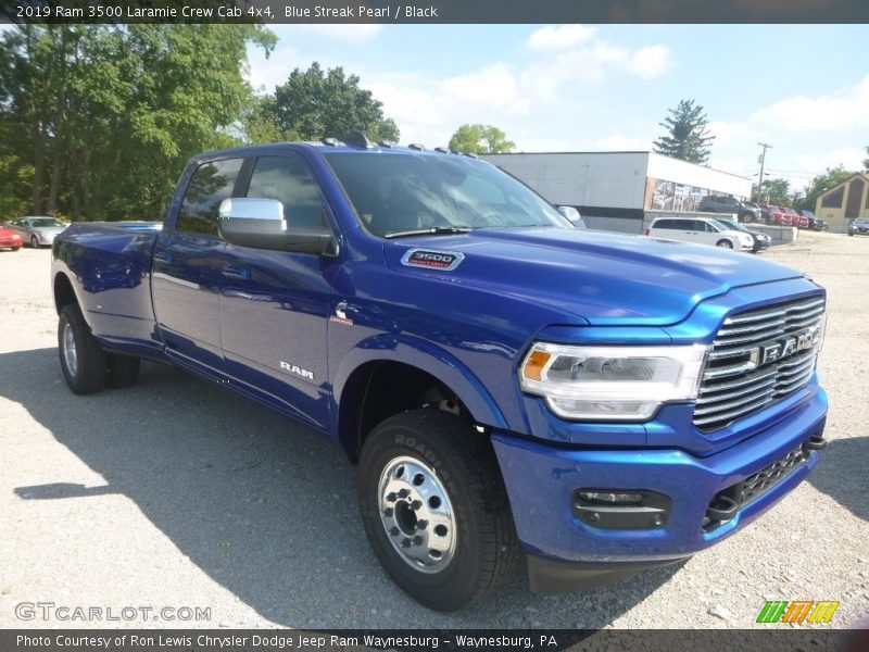 Blue Streak Pearl / Black 2019 Ram 3500 Laramie Crew Cab 4x4