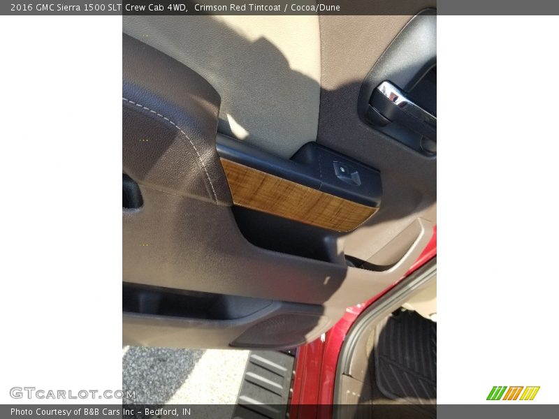 Crimson Red Tintcoat / Cocoa/Dune 2016 GMC Sierra 1500 SLT Crew Cab 4WD