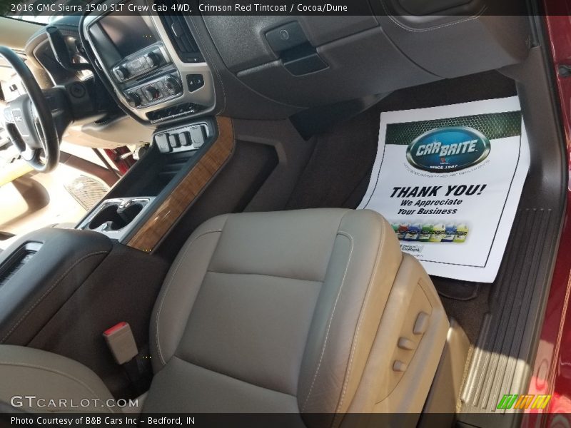 Crimson Red Tintcoat / Cocoa/Dune 2016 GMC Sierra 1500 SLT Crew Cab 4WD