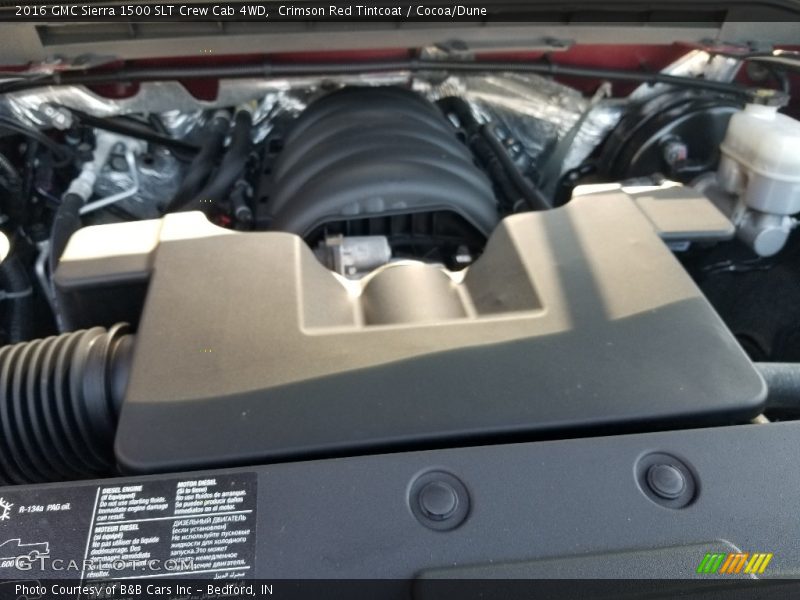 Crimson Red Tintcoat / Cocoa/Dune 2016 GMC Sierra 1500 SLT Crew Cab 4WD