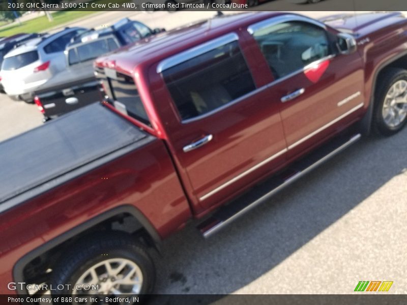 Crimson Red Tintcoat / Cocoa/Dune 2016 GMC Sierra 1500 SLT Crew Cab 4WD
