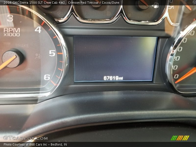 Crimson Red Tintcoat / Cocoa/Dune 2016 GMC Sierra 1500 SLT Crew Cab 4WD